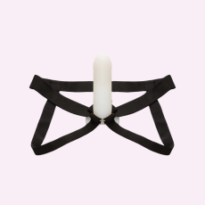 Hollow Strap-On with Harness