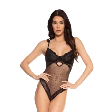 Dotted Mesh & Lace Teddy