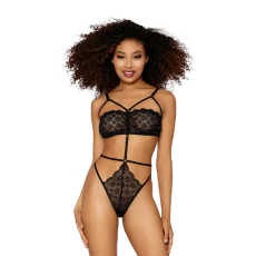 Lace Bandeau Teddy w/ G-String Back