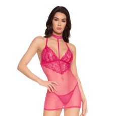 Sheer Collared Slip w/ G-string